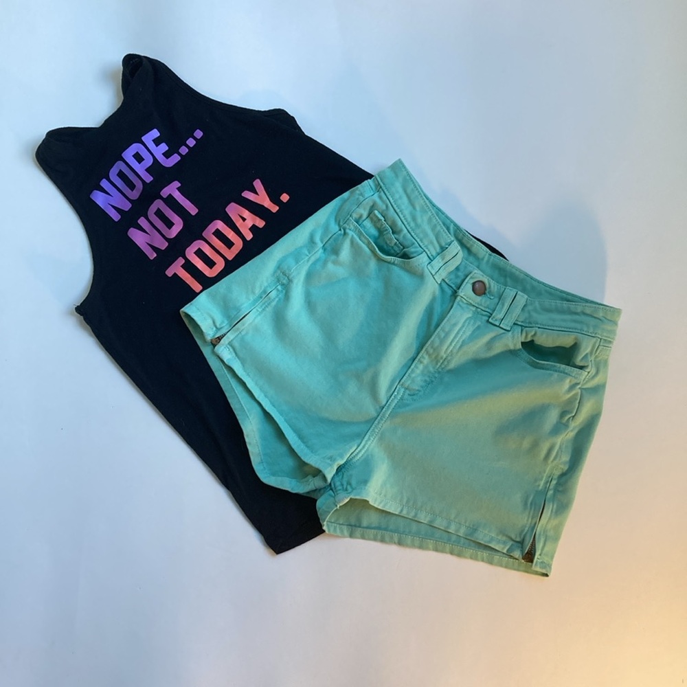 SQ shorts side zipper 28/29/xs& tank